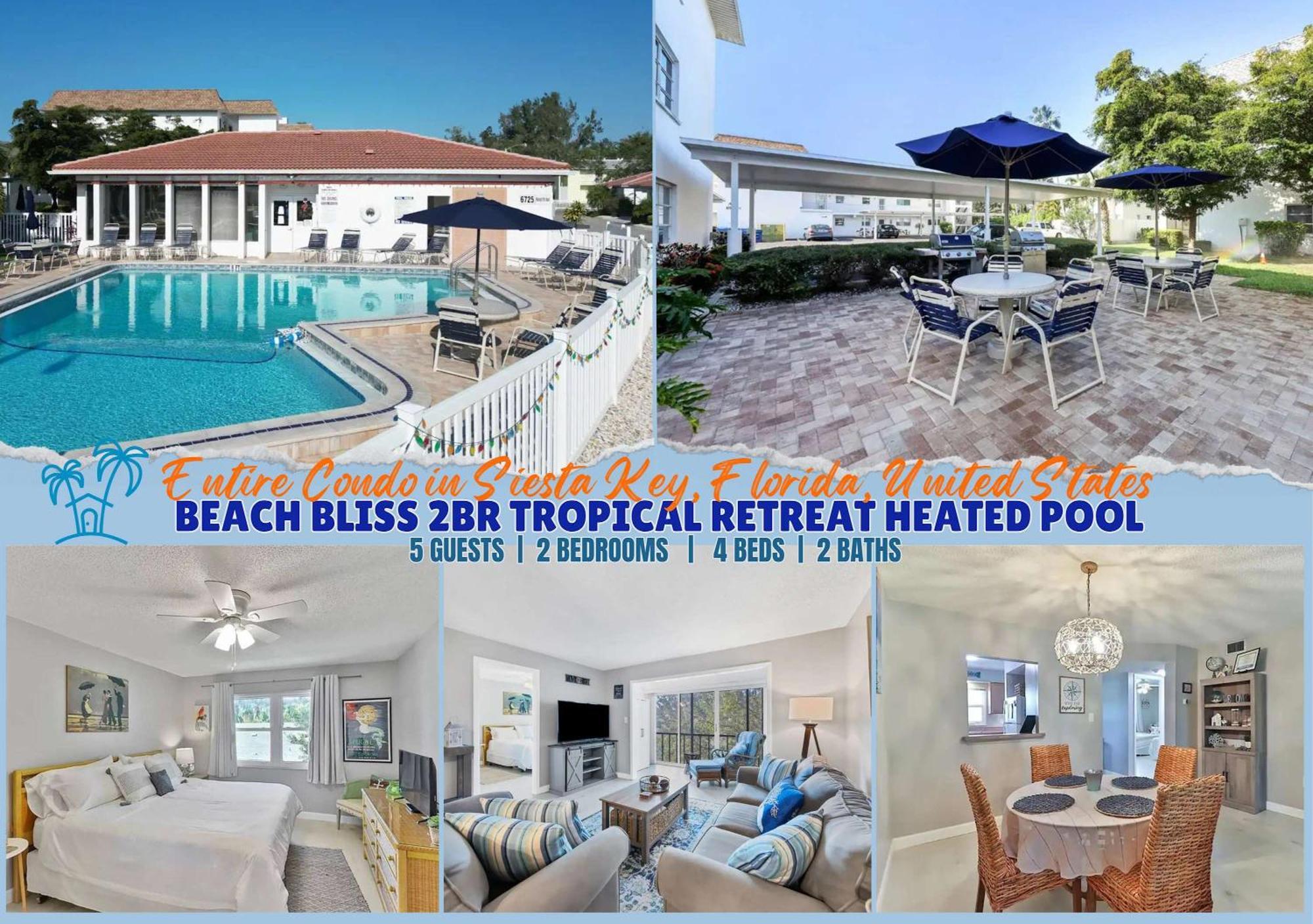 2 Bed 2 Bath Centrally Located On Siesta Key Villa Sarasota Esterno foto